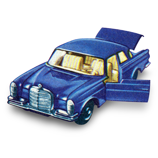 Mercedes 300 SE With Open Boot Icon 512x512 png